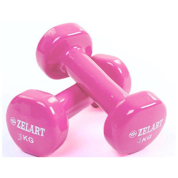 Набор гантелей для фитнеса с виниловым покрытием Zelart Beauty (2x3кг) TA-5225-3 розовый (90001544112)
Набор гантелей для фитнеса с виниловым покрытием Zelart Beauty (2x3кг) TA-5225-3 розовый (90001544112)