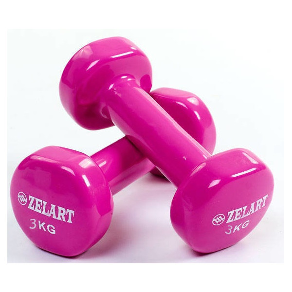 Набор гантелей для фитнеса с виниловым покрытием Zelart Beauty (2x3кг) TA-5225-3 фиолетовый (9000154415)
Набор гантелей для фитнеса с виниловым покрытием Zelart Beauty (2x3кг) TA-5225-3 фиолетовый (9000154415)