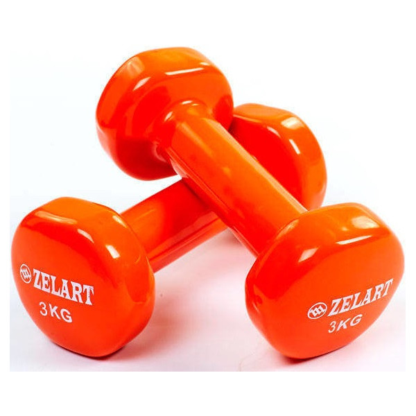 Набор гантелей для фитнеса с виниловым покрытием Zelart Beauty (2x3кг) TA-5225-3 оранжевый (9000154417)
Набор гантелей для фитнеса с виниловым покрытием Zelart Beauty (2x3кг) TA-5225-3 оранжевый (9000154417)