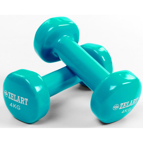 Набор гантелей для фитнеса с виниловым покрытием Zelart Beauty (2x4кг) TA-5225-4 бирюзовый (9000154422)
Набор гантелей для фитнеса с виниловым покрытием Zelart Beauty (2x4кг) TA-5225-4 бирюзовый (9000154422)