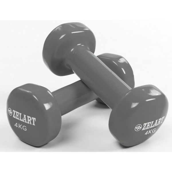 Набор гантелей для фитнеса с виниловым покрытием Zelart Beauty (2x4кг) TA-5225-4 серый (9000154425)
Набор гантелей для фитнеса с виниловым покрытием Zelart Beauty (2x4кг) TA-5225-4 серый (9000154425)