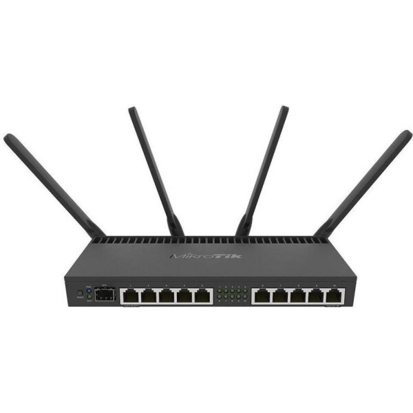 Wi-Fi роутер MikroTik RB4011iGS+5HacQ2HnD-IN (AC2000, 4x1.4 GHz/1Gb, 10x1GE, 1xSFP+, MU-MIMO, 4 антенны)
Wi-Fi роутер MikroTik RB4011iGS+5HacQ2HnD-IN (AC2000, 4x1.4 GHz/1Gb, 10x1GE, 1xSFP+, MU-MIMO, 4 антенны)