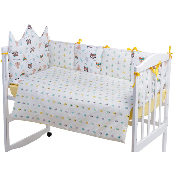 Детская постель Babyroom Classic Bortiki-01 (6 элементов) желтый-белый (лиса, енот)
Детская постель Babyroom Classic Bortiki-01 (6 элементов) желтый-белый (лиса, енот)