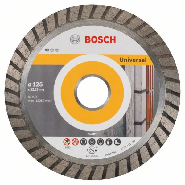 Алмазный отрезной круг универсальный Bosch Standard for Universal Turbo 125x22.23, 10 шт (2608603250)
Алмазный отрезной круг универсальный Bosch Standard for Universal Turbo 125x22.23, 10 шт (2608603250)