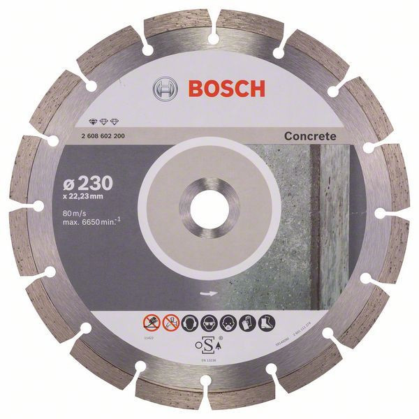 Алмазный отрезной круг по бетону Bosch Standard for Concrete 125x22.23, 10 шт (2608603240)
Алмазный отрезной круг по бетону Bosch Standard for Concrete 125x22.23, 10 шт (2608603240)