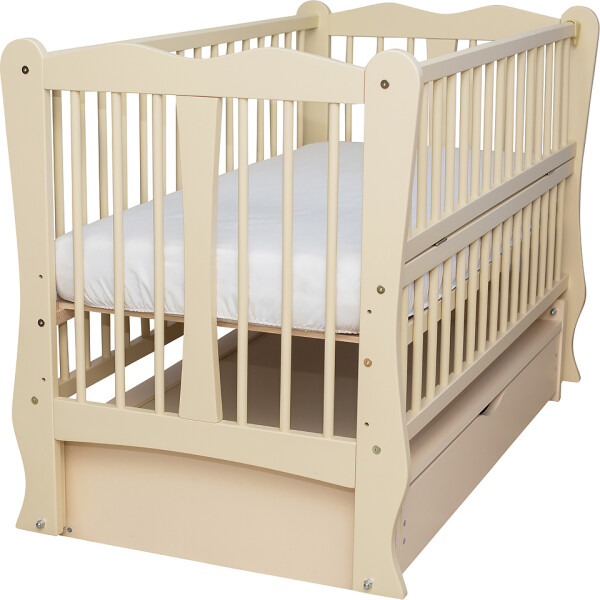 Кровать Babyroom Хвилька DHMYO-11 маятник, ящик, откидной бок , бук слоновая кость
Кровать Babyroom Хвилька DHMYO-11 маятник, ящик, откидной бок , бук слоновая кость