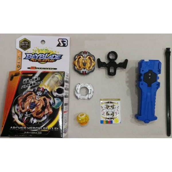 Волчок Beyblade S3 Archer Hercules.13.Et B-115 (Бейблейд Лучник Геркулес) с пусковым устройством
Волчок Beyblade S3 Archer Hercules.13.Et B-115 (Бейблейд Лучник Геркулес) с пусковым устройством