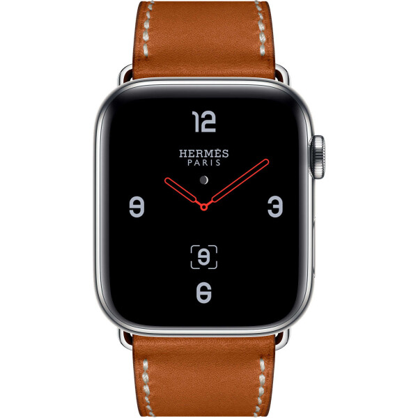 Apple Watch Hermes Series 4+LTE 44mm Stainless Steel Case with Fauve Barenia Leather Single Tour Deployment Buckle (MU6T2)
Apple Watch Hermes Series 4+LTE 44mm Stainless Steel Case with Fauve Barenia Leather Single Tour Deployment Buckle (MU6T2)