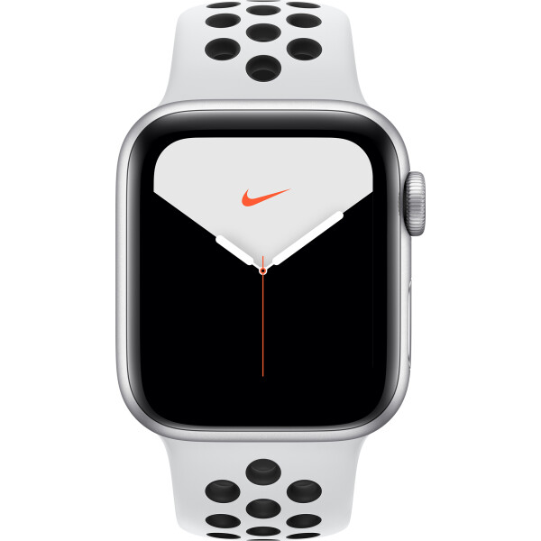 Apple Watch Nike Series 5 GPS, 44mm Silver Aluminium Case with Pure Platinum/Black Nike Sport Band - S/M & M/L (MX3V2GK/A)
Apple Watch Nike Series 5 GPS, 44mm Silver Aluminium Case with Pure Platinum/Black Nike Sport Band - S/M & M/L (MX3V2GK/A)