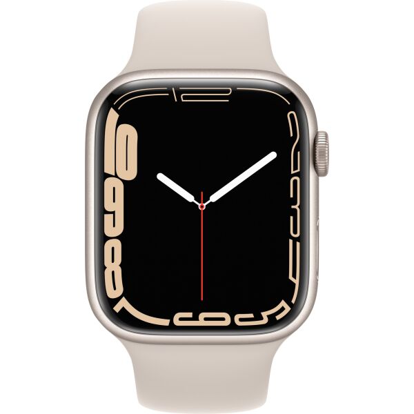 Apple Watch Series 7 GPS 45mm Starlight Aluminium Case with Starlight Sport Band (MKN63)
Apple Watch Series 7 GPS 45mm Starlight Aluminium Case with Starlight Sport Band (MKN63)
