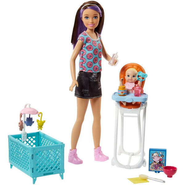 Кукла Barbie Скиппер няня Кормление Skipper Babysitters Inc. Doll and Feeding Playset GGP42
Кукла Barbie Скиппер няня Кормление Skipper Babysitters Inc. Doll and Feeding Playset GGP42