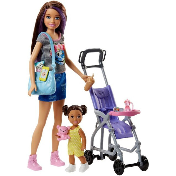 Кукла Barbie Скиппер няня Прогулка Skipper Babysitters Inc. Stroller Doll and Playset FJB00
Кукла Barbie Скиппер няня Прогулка Skipper Babysitters Inc. Stroller Doll and Playset FJB00