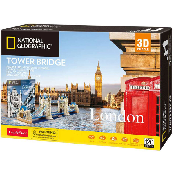 Трехмерная головоломка-конструктор Cubic Fun National Geographic Тауэрский мост (DS0978h)
Трехмерная головоломка-конструктор Cubic Fun National Geographic Тауэрский мост (DS0978h)