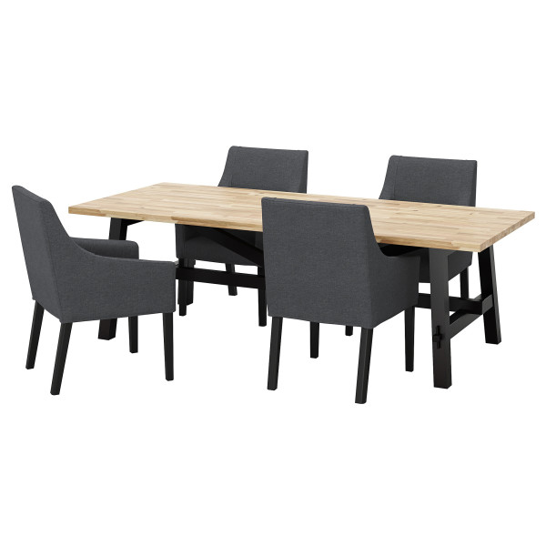 Обеденный стол IKEA SKOGSTA / SAKARIAS стол / 4 стула для сада и дома черная акация Sporda темно-серый (592.971.60)
Обеденный стол IKEA SKOGSTA / SAKARIAS стол / 4 стула для сада и дома черная акация Sporda темно-серый (592.971.60)