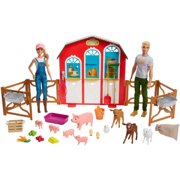 Кукла Barbie и Кен с животными на ферме Sweet Orchard Farm Barn Playset With Barbie Ken Dolls GFF51
Кукла Barbie и Кен с животными на ферме Sweet Orchard Farm Barn Playset With Barbie Ken Dolls GFF51