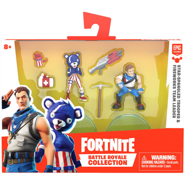 Набор игровых фигурок FORTNITE – ЗВЕЗДНО-ПОЛОСАТЫЙ БОЕЦ и КАПИТАН КОМАНДЫ ПИРОТЕХНИКОВ (63545)
Набор игровых фигурок FORTNITE – ЗВЕЗДНО-ПОЛОСАТЫЙ БОЕЦ и КАПИТАН КОМАНДЫ ПИРОТЕХНИКОВ (63545)