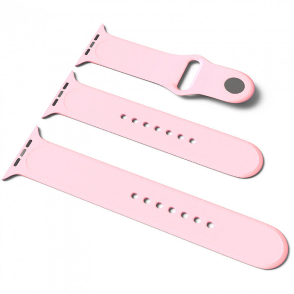Силиконовый ремешок для Apple Watch Sport Band 38 / 40 (S/M & M/L) 3pcs (Розовый / Cotton Candy ) (873470)