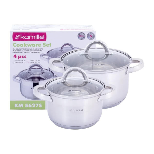 Набор кастрюль Kamille "Mystery" 4 предмета 
Набор кастрюль Kamille "Mystery" 4 предмета