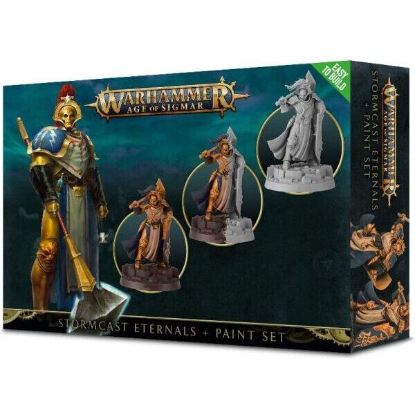 Настольная игра Games Workshop Набор красок Stormcast Eternals + Paint Set Age of Sigmar (99170218003) 
Настольная игра Games Workshop Набор красок Stormcast Eternals + Paint Set Age of Sigmar (99170218003)