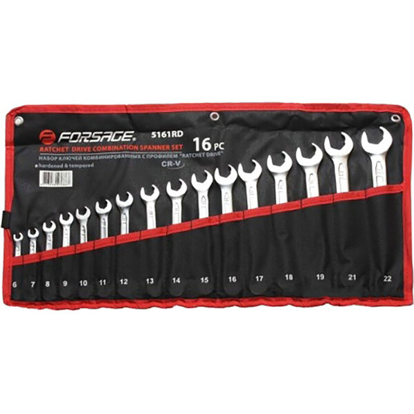 Набор гаечных ключей комбинированных Forsage F-5161RD
Набор гаечных ключей комбинированных Forsage F-5161RD
