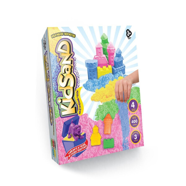 Набор креативного творчества KS-04-01 Кинетический песокKidSand коробка 400 г укр Danko Toys
Набор креативного творчества KS-04-01 Кинетический песокKidSand коробка 400 г укр Danko Toys