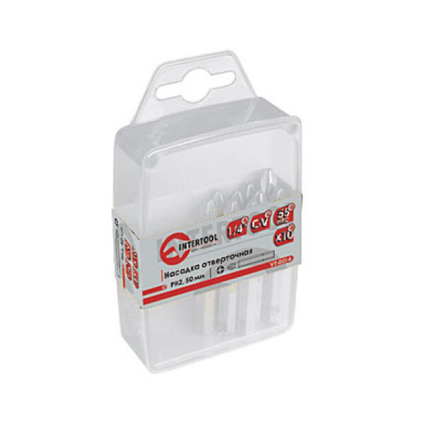 Комплект Отверточных Насадок Ph2 1/4"*50Мм Уп.10Шт. Intertool Vt-0014
Комплект Отверточных Насадок Ph2 1/4"*50Мм Уп.10Шт. Intertool Vt-0014