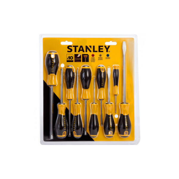 Набор Отверток Stanley "essential", 10 Штук: Ph0 X 50 Мм, Ph1 X 75 Мм, Ph2 X 100 Мм, Pz1 X 100 Мм, P
Набор Отверток Stanley "essential", 10 Штук: Ph0 X 50 Мм, Ph1 X 75 Мм, Ph2 X 100 Мм, Pz1 X 100 Мм, P