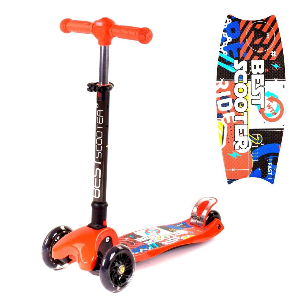 Самокат Best Scooter Современные Наклейки с Фонариком Складная Ручка Оранжевый 6900066320477
Самокат Best Scooter Современные Наклейки с Фонариком Складная Ручка Оранжевый 6900066320477