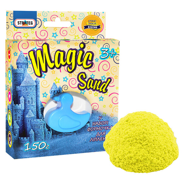 Набор для творчества Strateg Magic sand желтого цвета с ароматом банана с формочкой (39312)
Набор для творчества Strateg Magic sand желтого цвета с ароматом банана с формочкой (39312)
