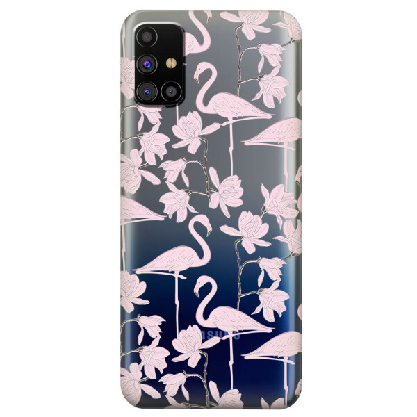 Прозрачный силиконовый чехол OKcovers для Samsung Galaxy M31s с рисунком - Розовые фламинго (KS5939)
Прозрачный силиконовый чехол OKcovers для Samsung Galaxy M31s с рисунком - Розовые фламинго (KS5939)