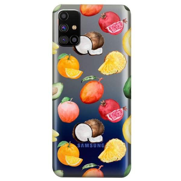 Прозрачный силиконовый чехол OKcovers для Samsung Galaxy M31s с рисунком - Фрукты (KS5931)
Прозрачный силиконовый чехол OKcovers для Samsung Galaxy M31s с рисунком - Фрукты (KS5931)
