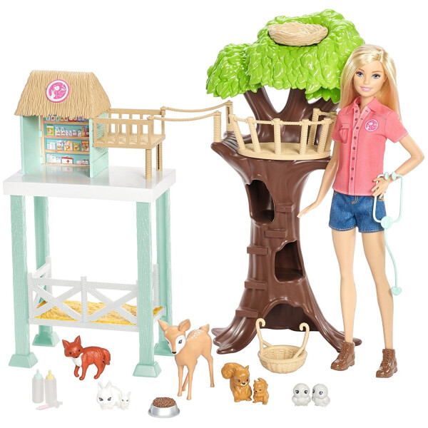 Кукла Барби и Центр спасения животных Barbie Animal Rescuer Center Doll Playset FCP78
Кукла Барби и Центр спасения животных Barbie Animal Rescuer Center Doll Playset FCP78