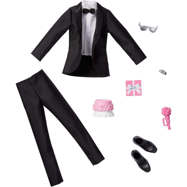Одежда для куклы Кена Наряд жениха Барби Barbie Bridal Outfit for Ken Doll with Tuxedo Fashion Pack GHX74
Одежда для куклы Кена Наряд жениха Барби Barbie Bridal Outfit for Ken Doll with Tuxedo Fashion Pack GHX74