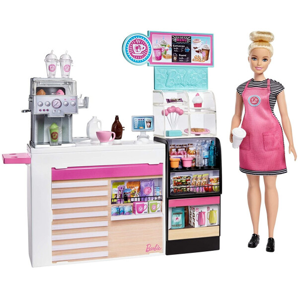 Игровой набор Кофейня с куклой Барби Barbie You Can Be Anything Coffee Shop Playset GMW03
Игровой набор Кофейня с куклой Барби Barbie You Can Be Anything Coffee Shop Playset GMW03