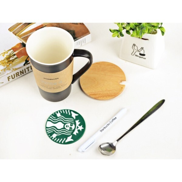 Керамическая чашка Starbucks 455 мл с крышкой ложкой маркером и подставкой For Арт. 103576
Керамическая чашка Starbucks 455 мл с крышкой ложкой маркером и подставкой For Арт. 103576