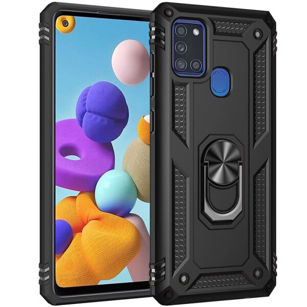 Ударопрочный чехол Serge Ring магнитный держатель для Samsung Galaxy A21s Черный (143794)
Ударопрочный чехол Serge Ring магнитный держатель для Samsung Galaxy A21s Черный (143794)