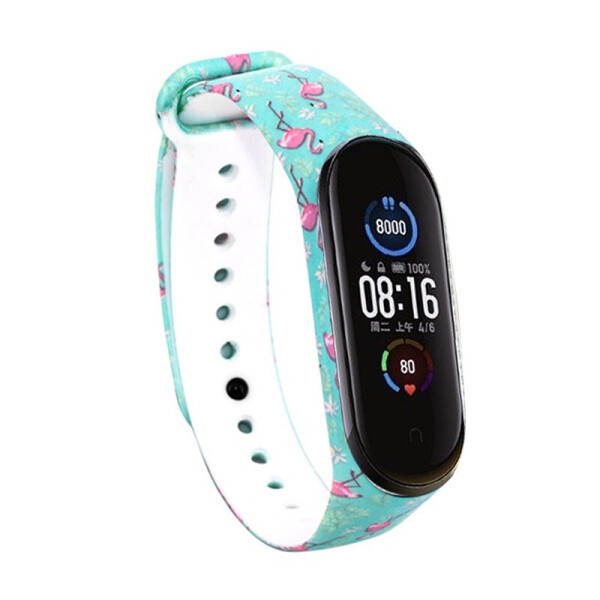 Силиконовый ремешок с рисунком для Xiaomi Mi Band 5 Фламинго/Бирюзовый (141733)
Силиконовый ремешок с рисунком для Xiaomi Mi Band 5 Фламинго/Бирюзовый (141733)