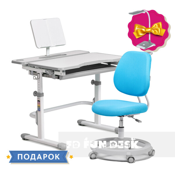 Комплект растущая парта Cubby Fressia Grey + детское эргономичное кресло FunDesk Pratico Mint
Комплект растущая парта Cubby Fressia Grey + детское эргономичное кресло FunDesk Pratico Mint