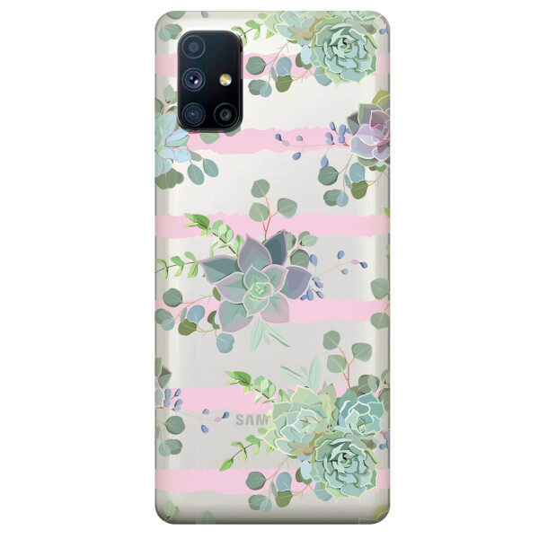 Прозрачный силиконовый чехол OKcovers для Samsung Galaxy M51 с рисунком - Суккуленты (KS6741)
Прозрачный силиконовый чехол OKcovers для Samsung Galaxy M51 с рисунком - Суккуленты (KS6741)