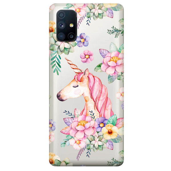 Прозрачный силиконовый чехол OKcovers для Samsung Galaxy M51 с рисунком - Единорог в цветах (KS6745)
Прозрачный силиконовый чехол OKcovers для Samsung Galaxy M51 с рисунком - Единорог в цветах (KS6745)
