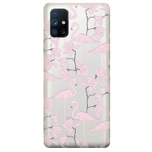 Прозрачный силиконовый чехол OKcovers для Samsung Galaxy M51 с рисунком - Розовые фламинго (KS6764)
Прозрачный силиконовый чехол OKcovers для Samsung Galaxy M51 с рисунком - Розовые фламинго (KS6764)
