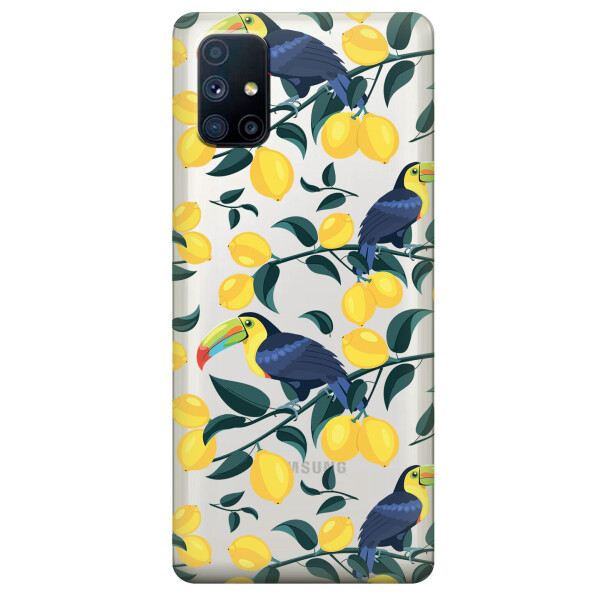 Прозрачный силиконовый чехол OKcovers для Samsung Galaxy M51 с рисунком - Туканы и лимоны (KS6760)
Прозрачный силиконовый чехол OKcovers для Samsung Galaxy M51 с рисунком - Туканы и лимоны (KS6760)