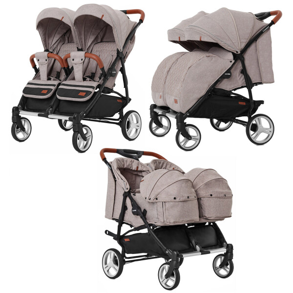 Коляска прогулочная CARRELLO Connect CRL-5502/1 Cotton Beige для двойни, c переноск +дождев
Коляска прогулочная CARRELLO Connect CRL-5502/1 Cotton Beige для двойни, c переноск +дождев