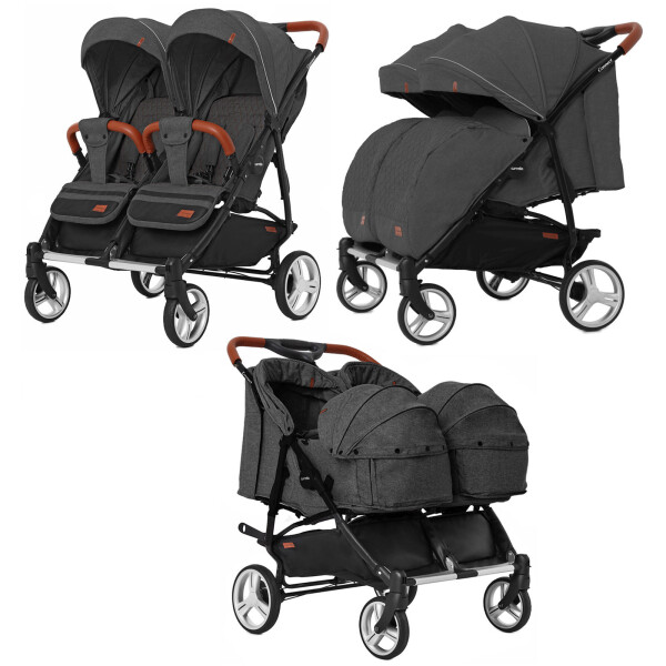 Коляска прогулочная CARRELLO Connect CRL-5502/1 Serious Black для двойни, c переноск +дождев
Коляска прогулочная CARRELLO Connect CRL-5502/1 Serious Black для двойни, c переноск +дождев