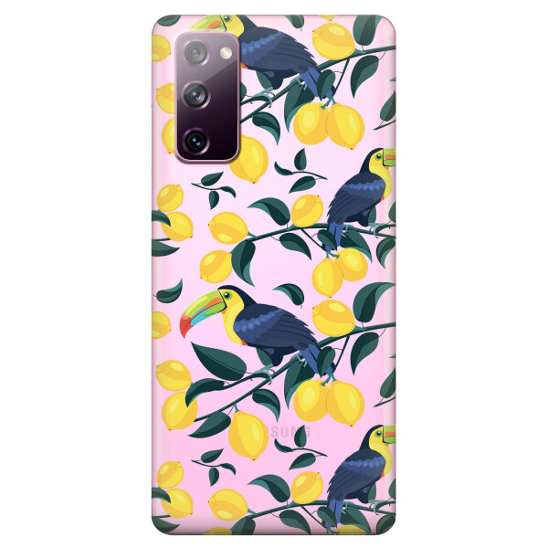 Прозрачный силиконовый чехол OKcovers для Samsung Galaxy S20 FE с рисунком - Туканы и лимоны (KS6685)
Прозрачный силиконовый чехол OKcovers для Samsung Galaxy S20 FE с рисунком - Туканы и лимоны (KS6685)
