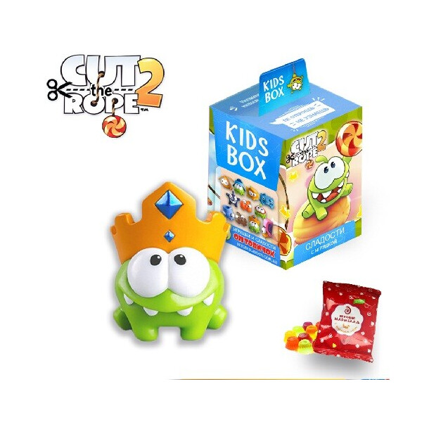 Ам ням Сut the rope 2 KIDS BOX - коллекционная фигурка в коробочке c мармеладом Свитбокс Om-nom
Ам ням Сut the rope 2 KIDS BOX - коллекционная фигурка в коробочке c мармеладом Свитбокс Om-nom