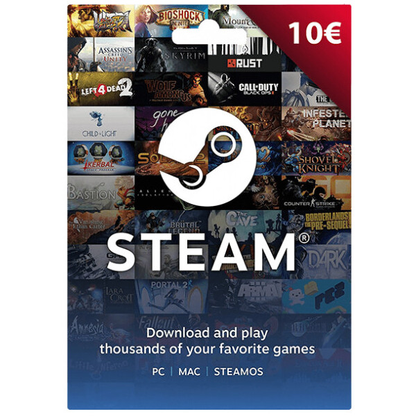 Электронный ключ (Подарочная карта) Стим Steam Gift Card на сумму 10 euro, (Все регионы)
Электронный ключ (Подарочная карта) Стим Steam Gift Card на сумму 10 euro, (Все регионы)