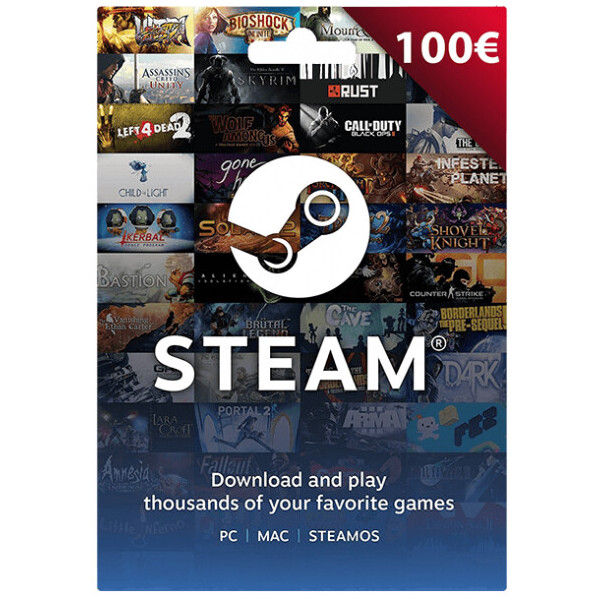 Электронный ключ (Подарочная карта) Стим Steam Gift Card на сумму 100 euro, (Все регионы)
Электронный ключ (Подарочная карта) Стим Steam Gift Card на сумму 100 euro, (Все регионы)