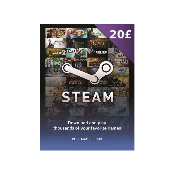 Электронный ключ (Подарочная карта) Стим Steam Gift Card на сумму 20 GBP, (Все регионы)
Электронный ключ (Подарочная карта) Стим Steam Gift Card на сумму 20 GBP, (Все регионы)