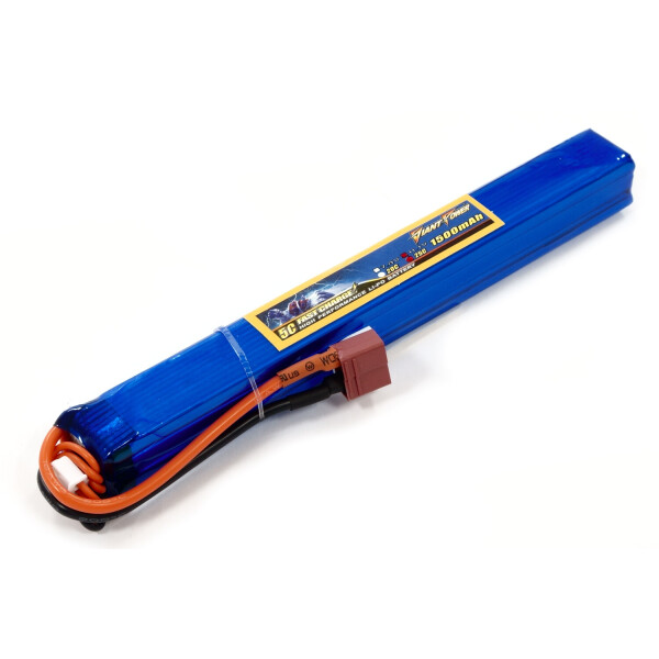 Аккумулятор для страйкбола Giant Power (Dinogy) Li-Pol 11.1V 3S 1500mAh 25C 20х19х167мм T-Plug
Аккумулятор для страйкбола Giant Power (Dinogy) Li-Pol 11.1V 3S 1500mAh 25C 20х19х167мм T-Plug